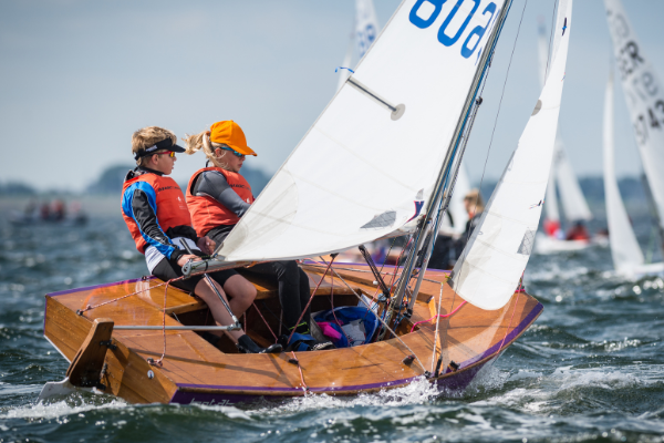 Samen met mijn zus Meike Kegel in de Cadet (WK Cadet 2017)